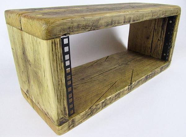 wooden studio rack 4u 19 inch rack pod