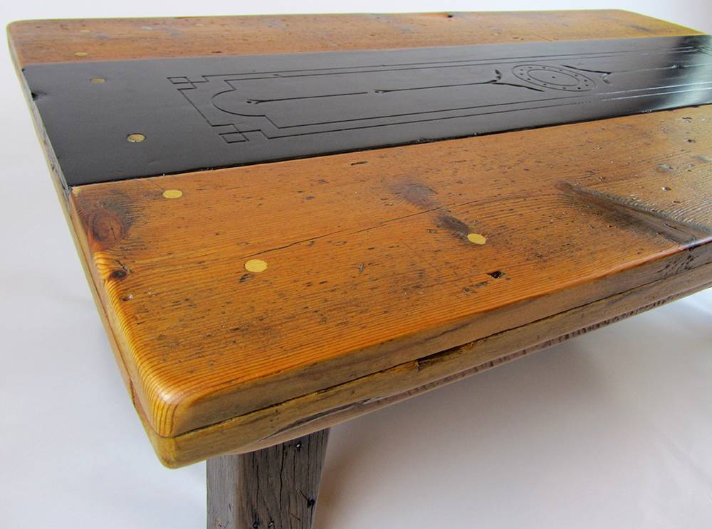 reclaimed wood table