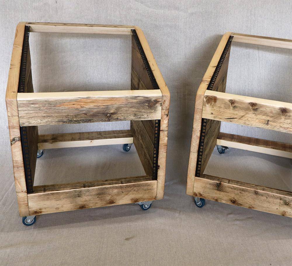 19" trolley racks with additional rack space in the front